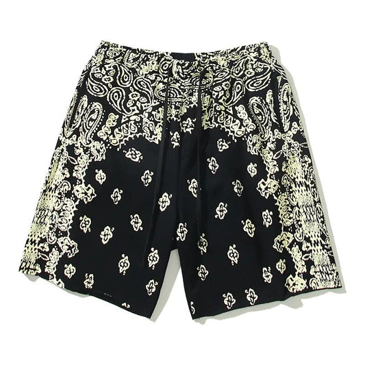 Paisley Bandana Drawstring Shorts